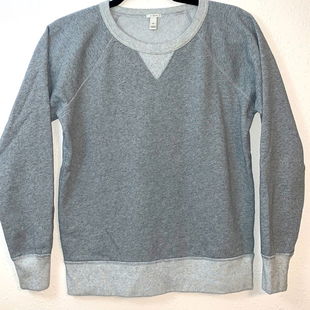 J.Crew - Grey Weekend Pullover Sweatshirt, Size S